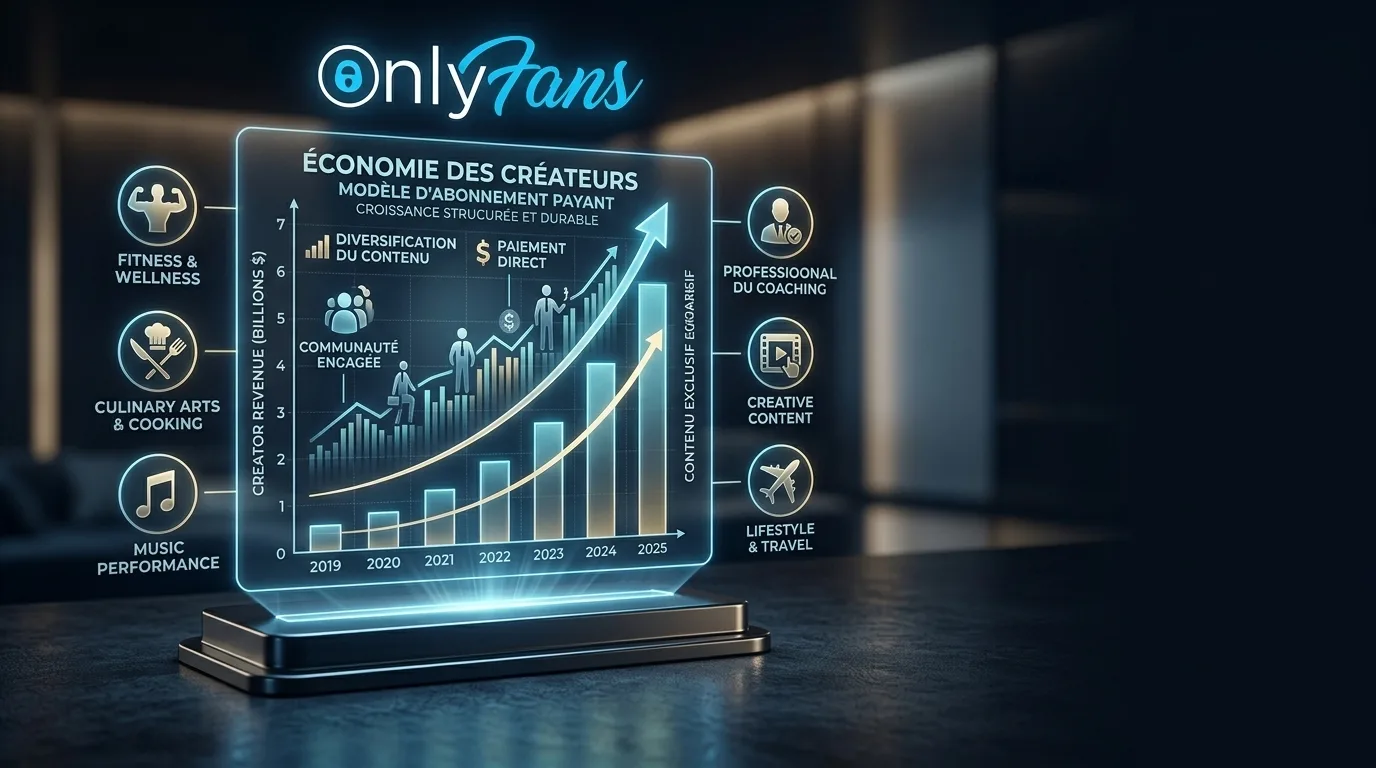 Illustration de la croissance économique d'OnlyFans